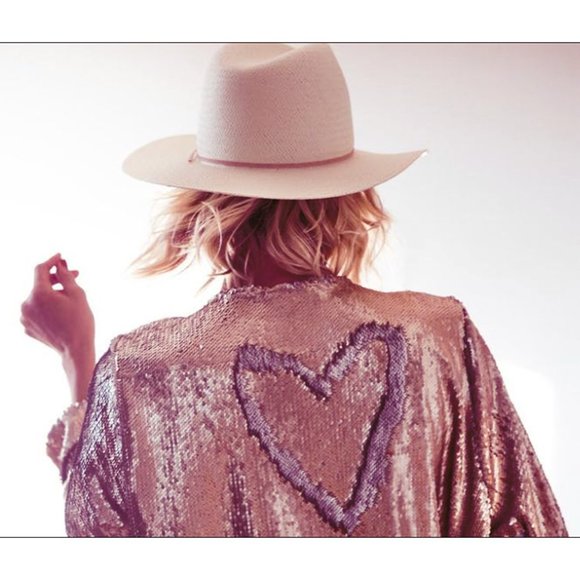 BLANKA THE LABEL Rose Gold Sequin Long Duster Jacket Size XS NWOT - Picture 9 of 11